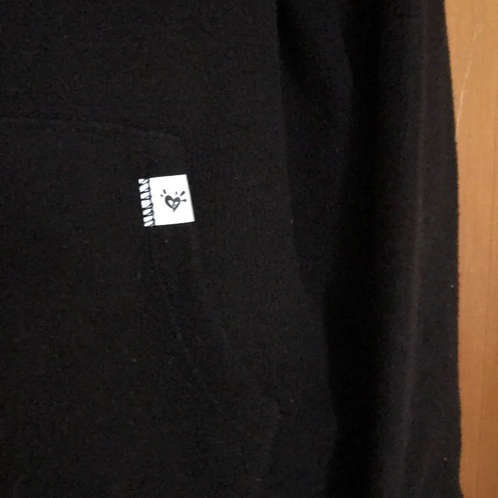 Justice Fleece Pull Over Black Hoodie
